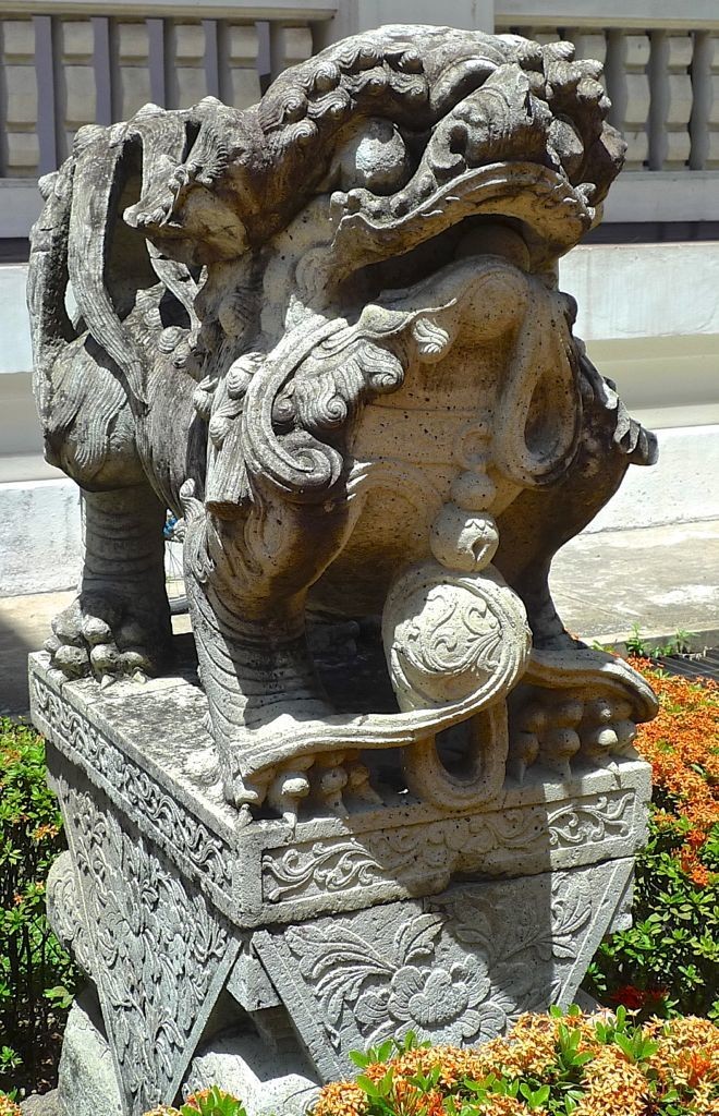 lion gardien mâle chinois XIX musée national bangkok 15.5.14