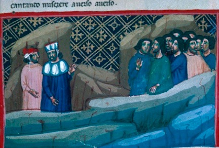purgatorio manoscritto divina commedia, padova, XIV